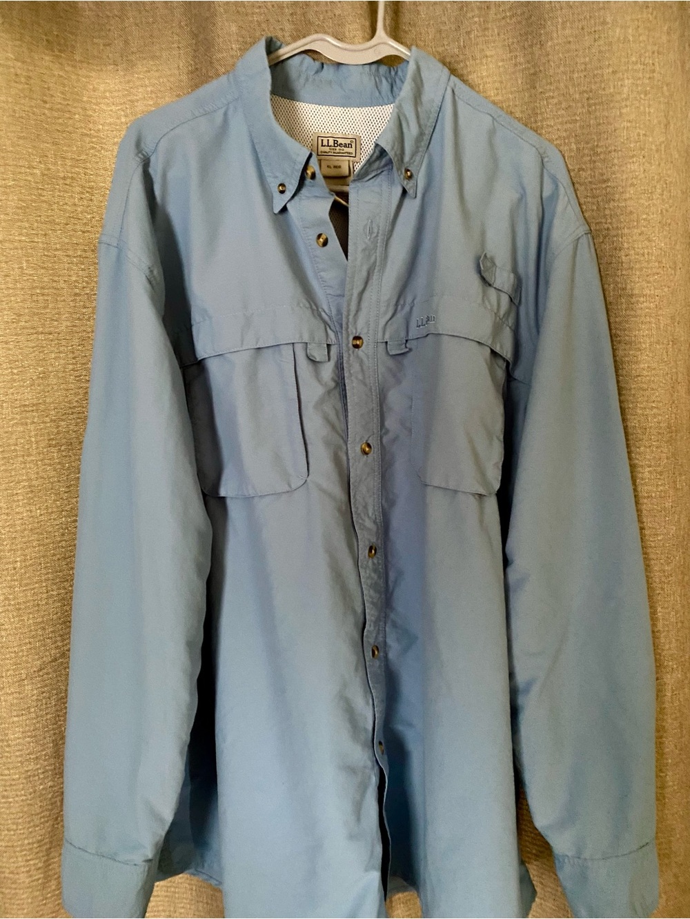 L.L. Bean Light Blue Men's Lightweight Shirt Jacket